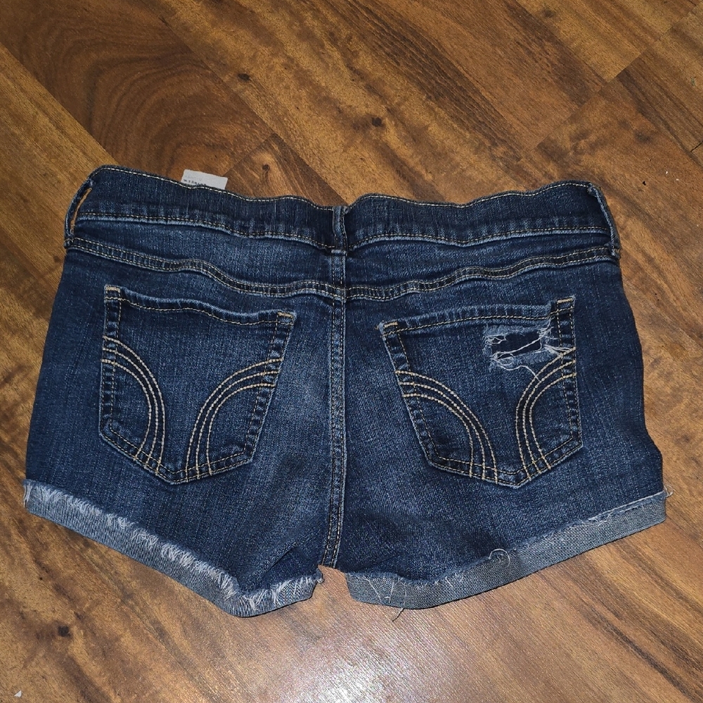 Hollister Dark Blue Denim Jean Shorts